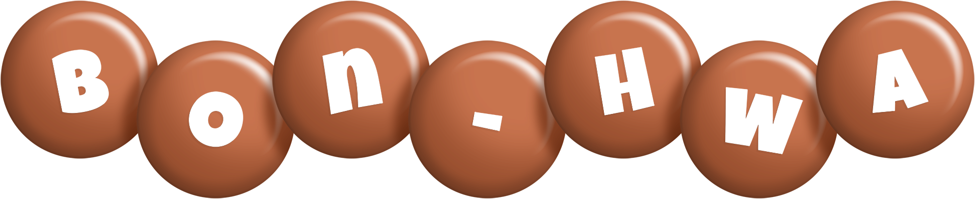 Bon-Hwa candy-brown logo