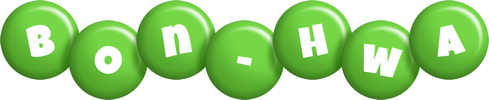 Bon-Hwa candy-green logo