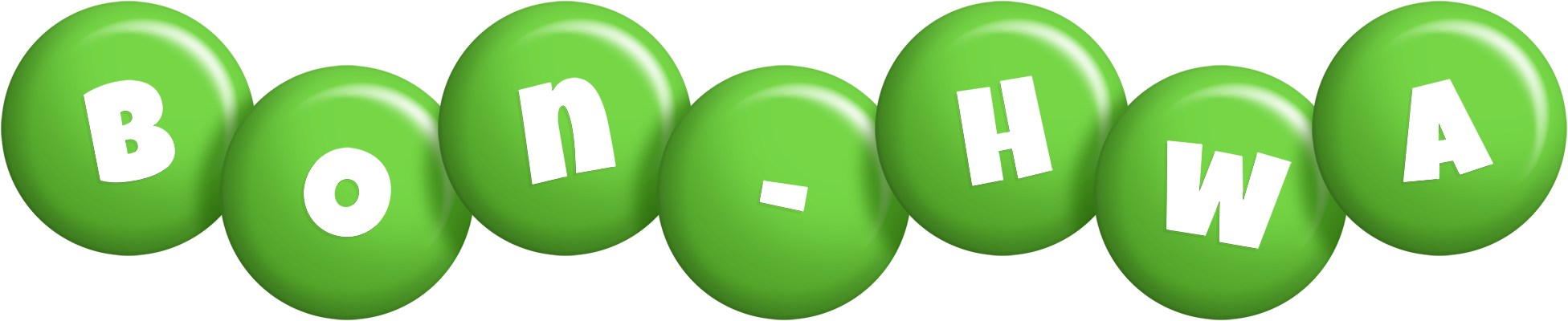 Bon-Hwa candy-green logo