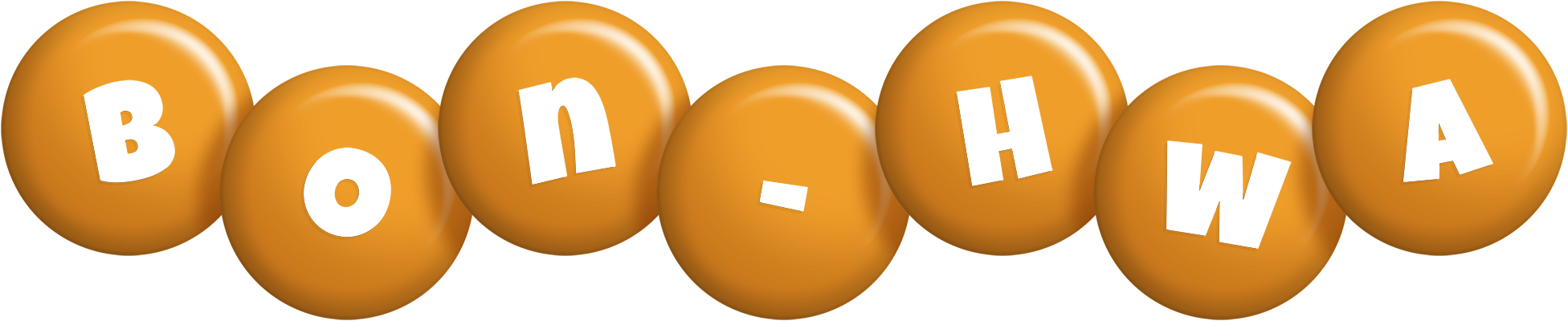Bon-Hwa candy-orange logo