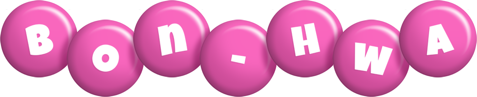 Bon-Hwa candy-pink logo