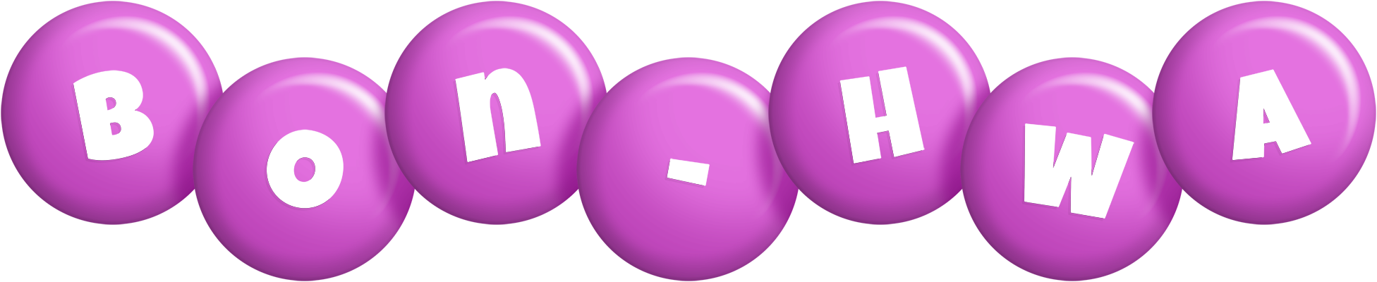 Bon-Hwa candy-purple logo