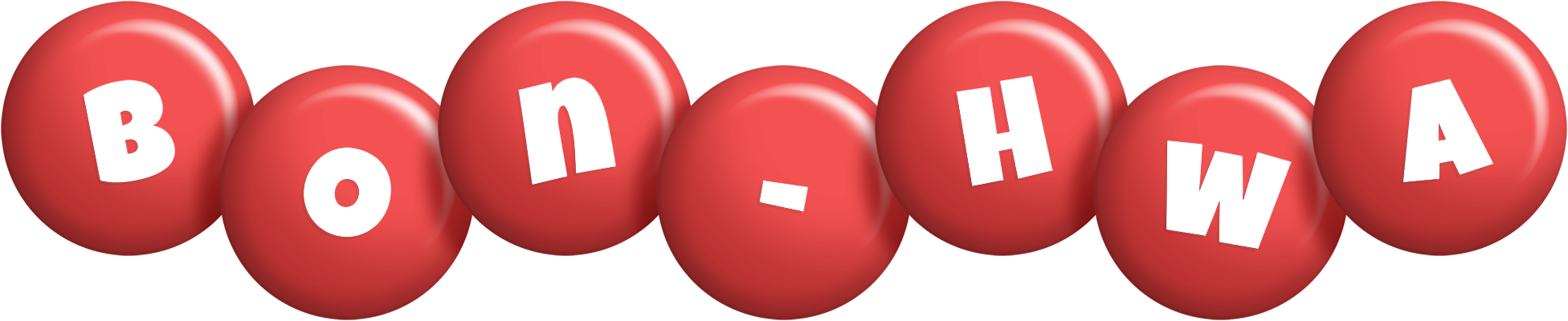 Bon-Hwa candy-red logo