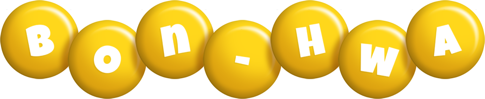 Bon-Hwa candy-yellow logo