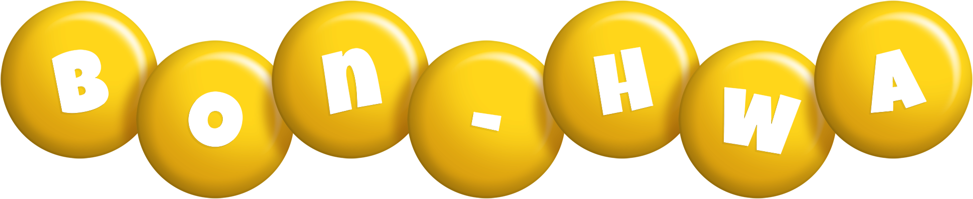 Bon-Hwa candy-yellow logo