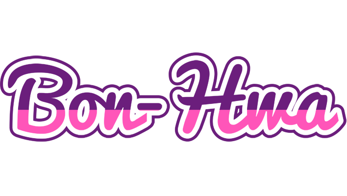 Bon-Hwa cheerful logo