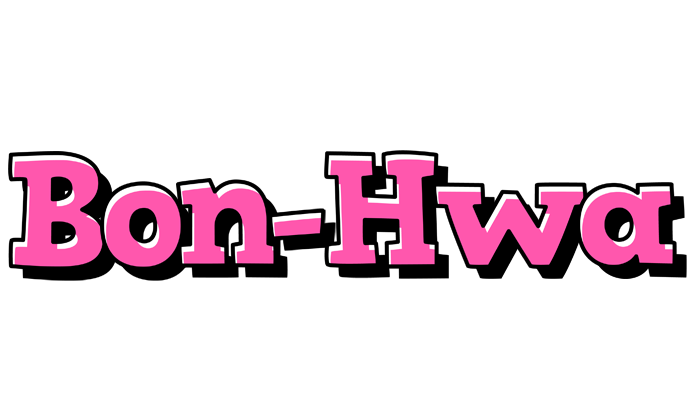 Bon-Hwa girlish logo