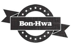 Bon-Hwa grunge logo