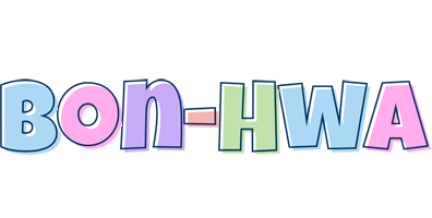 Bon-Hwa pastel logo