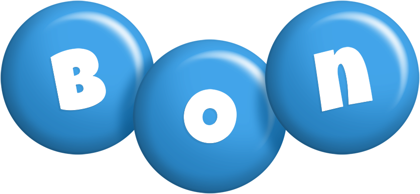 Bon candy-blue logo