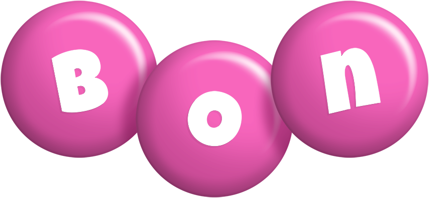 Bon candy-pink logo