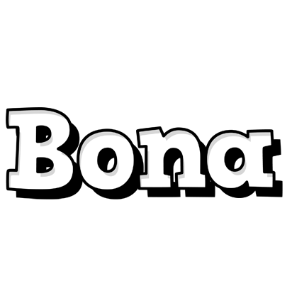 Bona snowing logo