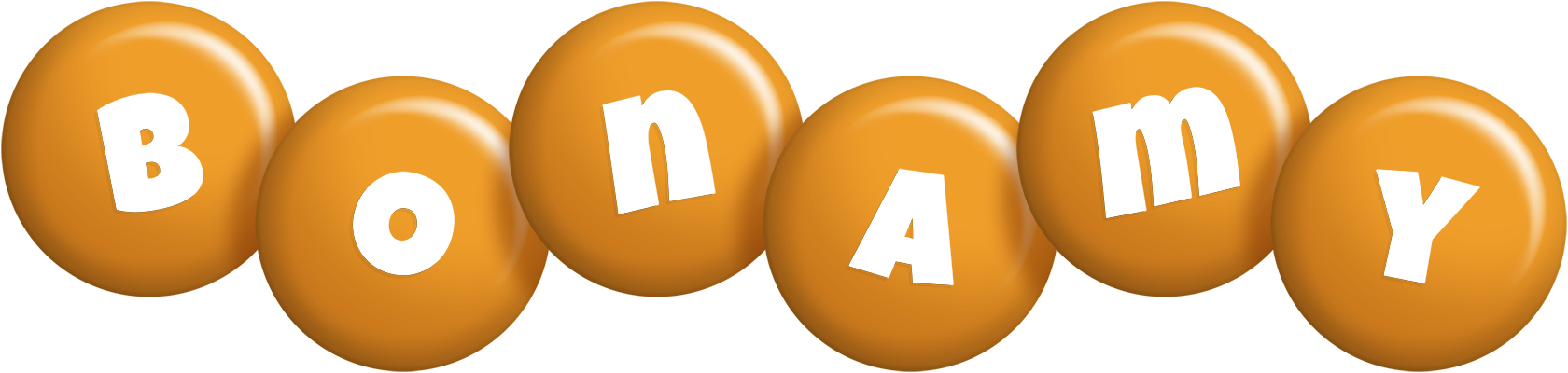 Bonamy candy-orange logo