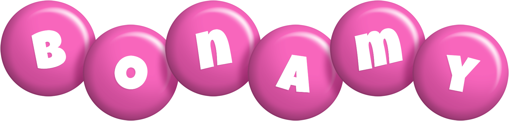 Bonamy candy-pink logo
