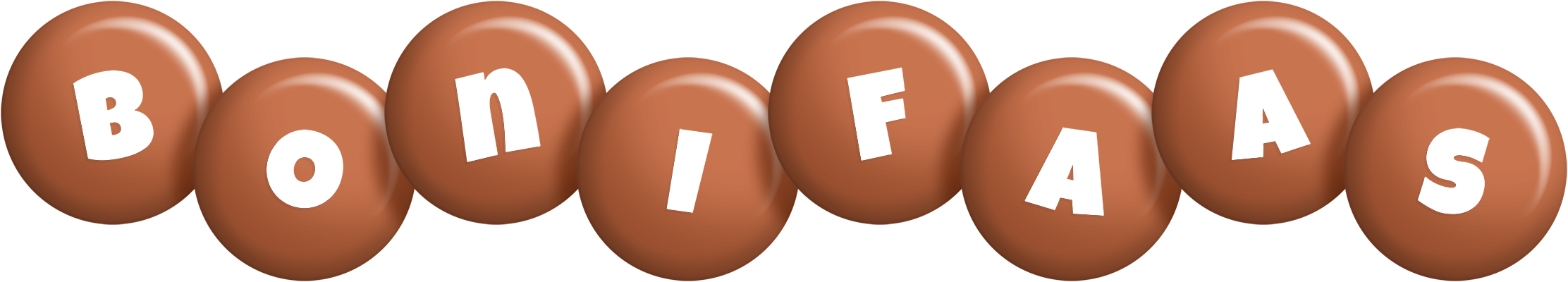 Bonifaas candy-brown logo