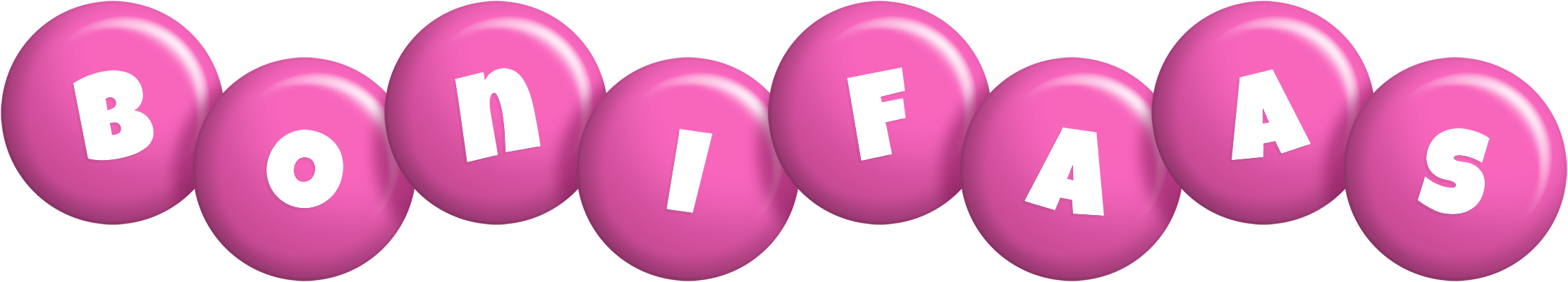 Bonifaas candy-pink logo