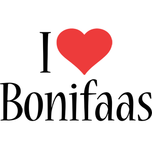 Bonifaas i-love logo