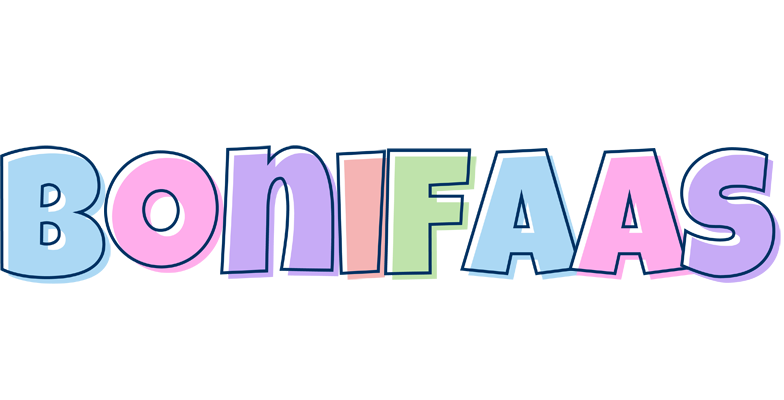 Bonifaas pastel logo