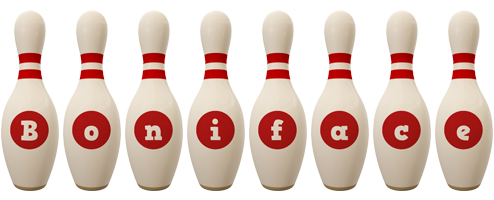 Boniface bowling-pin logo