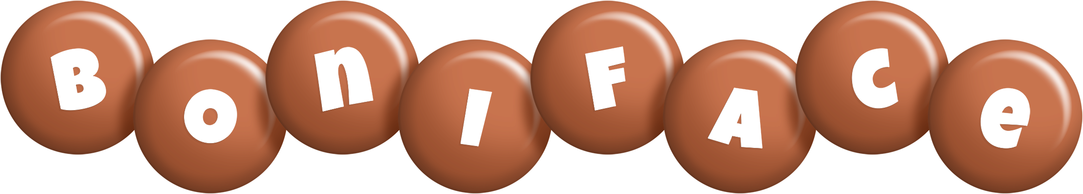 Boniface candy-brown logo