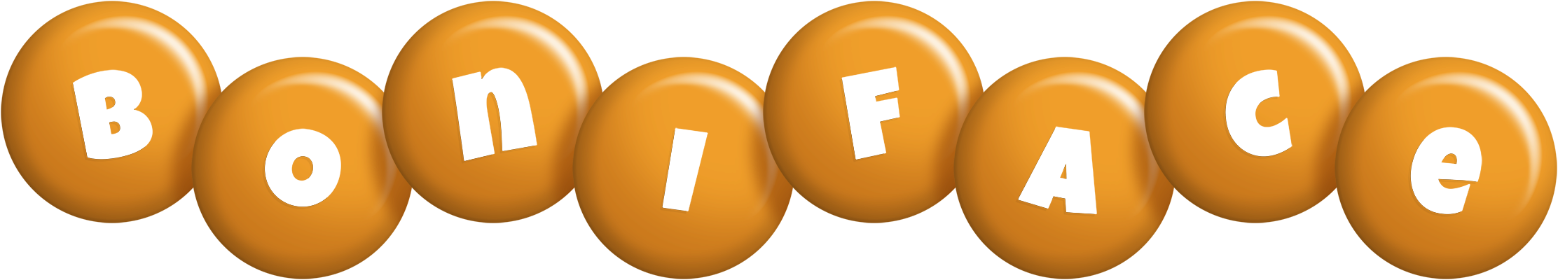 Boniface candy-orange logo