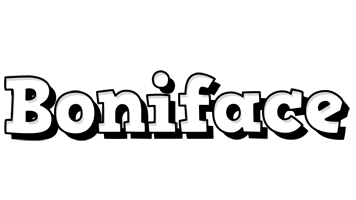 Boniface snowing logo