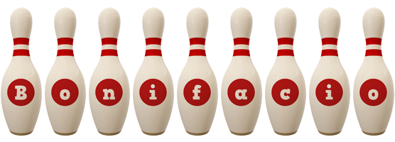 Bonifacio bowling-pin logo