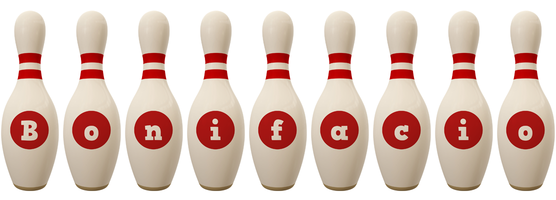 Bonifacio bowling-pin logo
