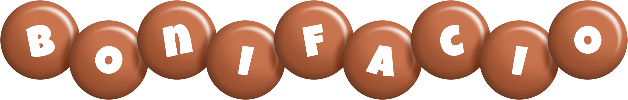 Bonifacio candy-brown logo