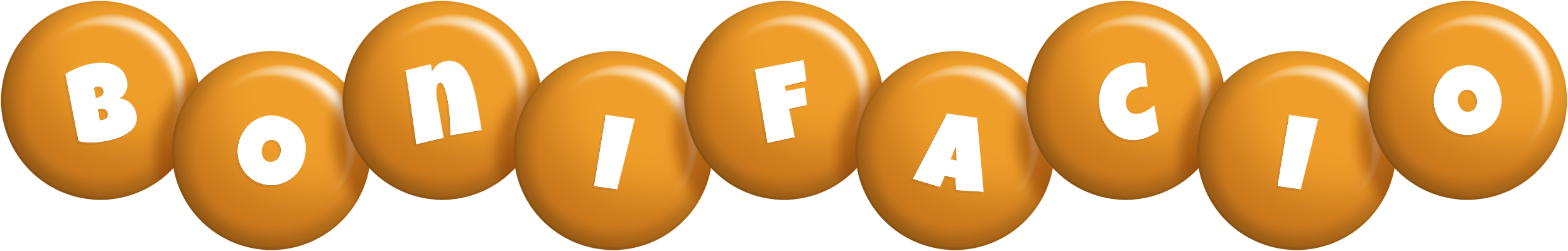 Bonifacio candy-orange logo