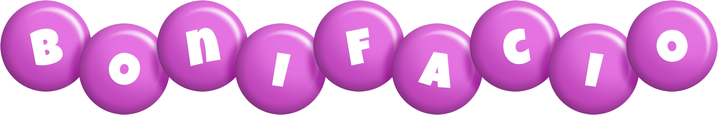 Bonifacio candy-purple logo