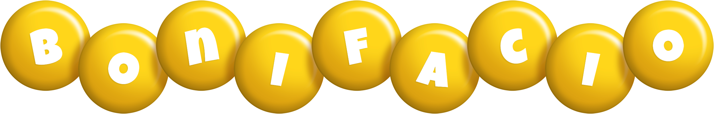 Bonifacio candy-yellow logo