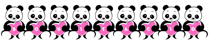 Bonifacio love-panda logo