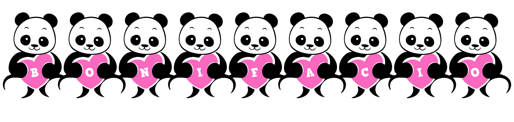 Bonifacio love-panda logo