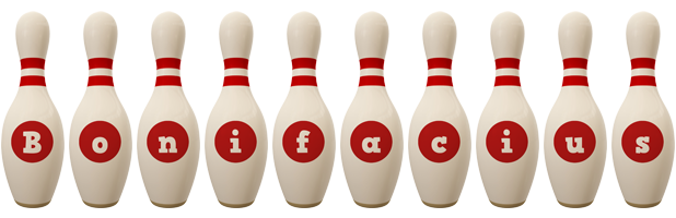 Bonifacius bowling-pin logo