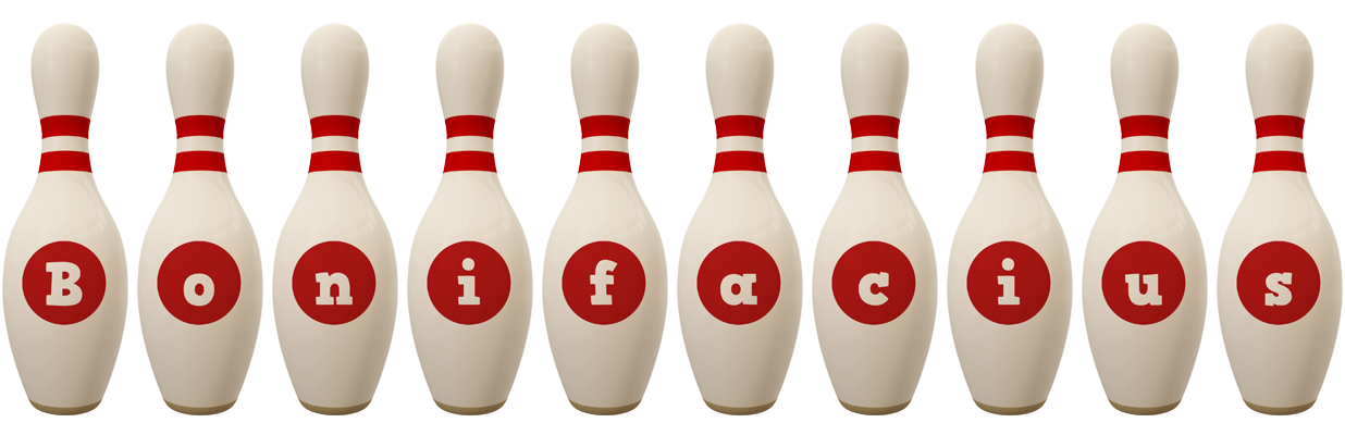 Bonifacius bowling-pin logo