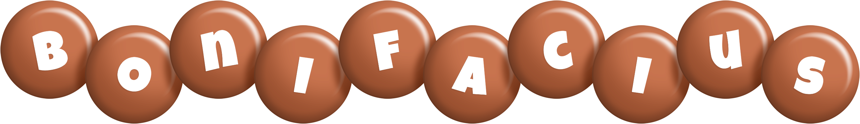 Bonifacius candy-brown logo