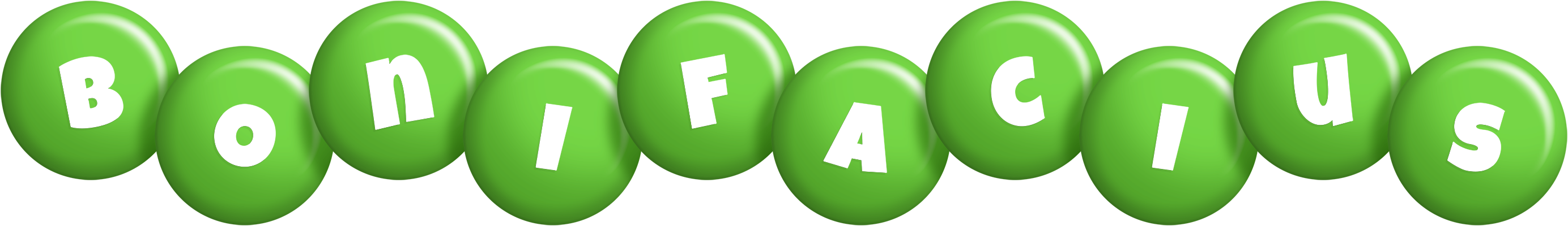 Bonifacius candy-green logo