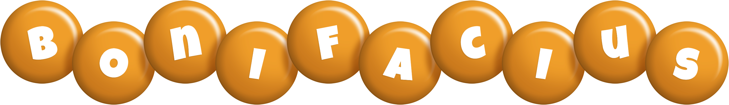 Bonifacius candy-orange logo