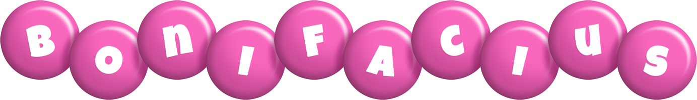 Bonifacius candy-pink logo