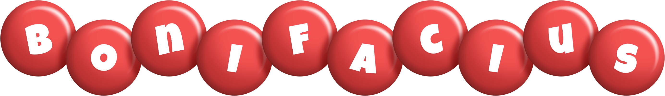 Bonifacius candy-red logo