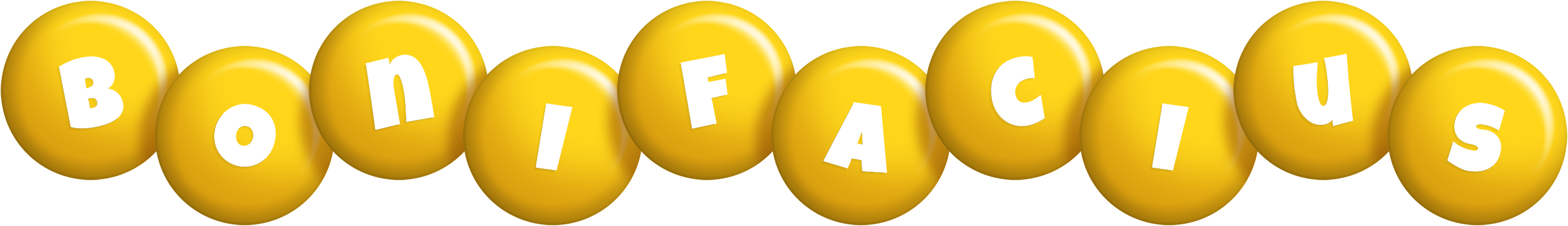 Bonifacius candy-yellow logo