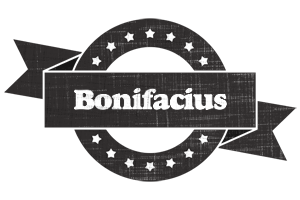 Bonifacius grunge logo