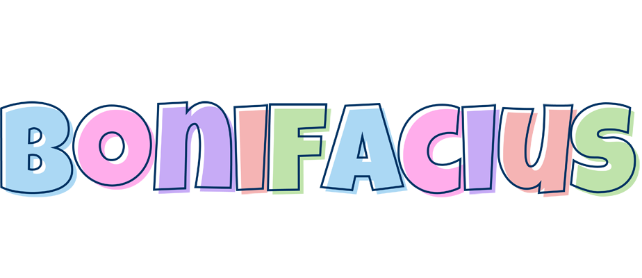 Bonifacius pastel logo