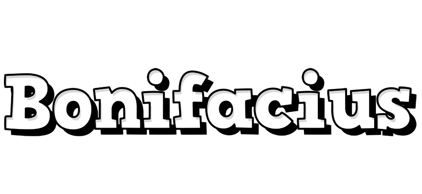 Bonifacius snowing logo