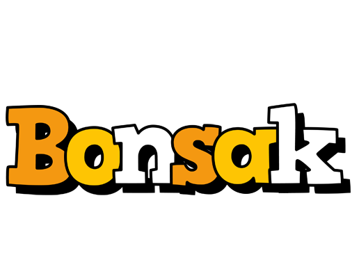 Bonsak cartoon logo