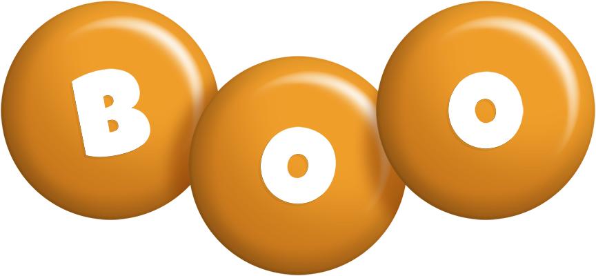 Boo candy-orange logo