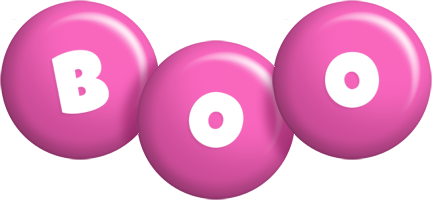 Boo candy-pink logo