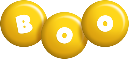 Boo candy-yellow logo