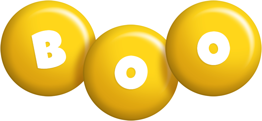 Boo candy-yellow logo
